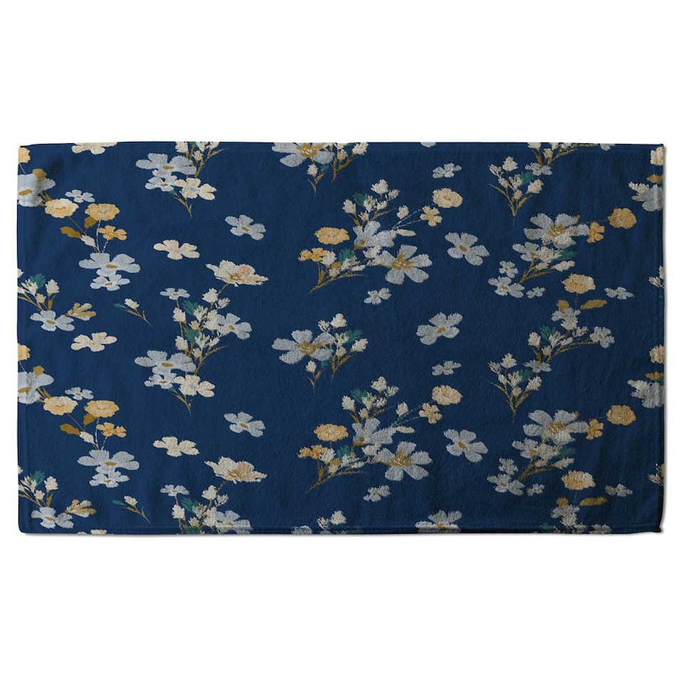 image 1 of Blue & Yellow Bunches (Kitchen Towel)