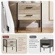 image 5 of Vida Designs Brooklyn 2 Drawer Bedside Cabinet Industrial Cabinet Table Nightstand, Grey
