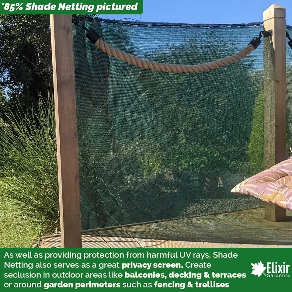 image 1 of Elixir Gardens 110gsm Sun Shade Netting 85% UV Protection (2m x 5m)