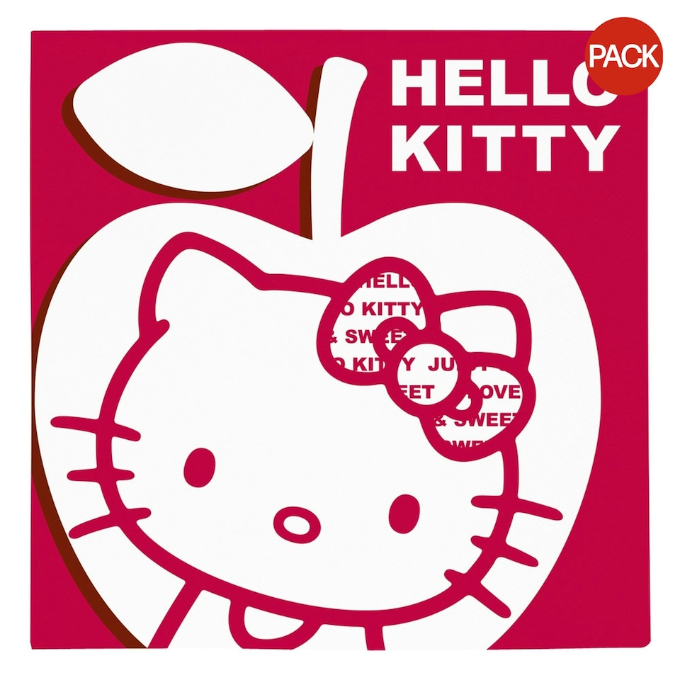 Hello Kitty Apple Disposable Napkins (Pack of 20) - Red/White - One Size