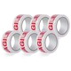 image 1 of 3 Rolls 50mm x 66m Printed Fragile Tape Easy Tear Water Resistant Perfect For Sealing Packages