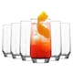 image 1 of LAV Diamond Highball Glasses - 215ml - Clear - Pack of 6 | Clear | Transparent