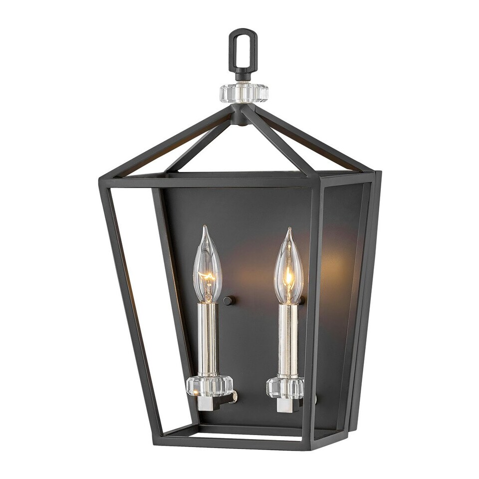 image 1 of Hinkley Stinson Lanterns Pendant Ceiling Light Black with Polished Nickel