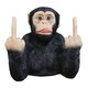 image 1 of Gifts Direct 2 U 'Up Yours' Monkey Headphone Holder Ornament Black
