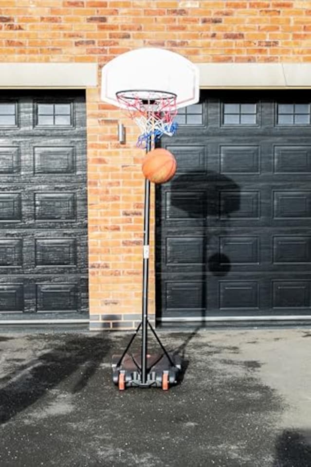 image 1 of Midwest Junior Basketball Stand (5Ft - 8Ft), White