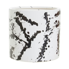 Sorrell Black and White Small Planter White