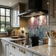 image 2 of Berry Sky Splash Back | White