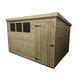 image 4 of 10 x 5 Garden Shed Pressure Treated T&G PENT Wooden Garden Shed - 3 Windows + Single Door (10' x 5' / 10ft x 5ft) (10x5)