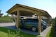 image 5 of Revelatio Triple Carport - Pressure Treated Timber - L740 x W580 x H300 cm | Brown