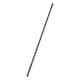 image 1 of Addis Metal Outdoor Broom Handle with Screw-In Ridges, Black N/A