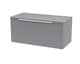 image 1 of Balterley Tixall Fluted 1 Drawer Wall Hung Vanity Unit with Worktop, Satin Grey, 800mm