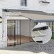 image 8 of Outsunny DIY Retractable Canopy with Remote Controller for Patio, Light Grey Grey