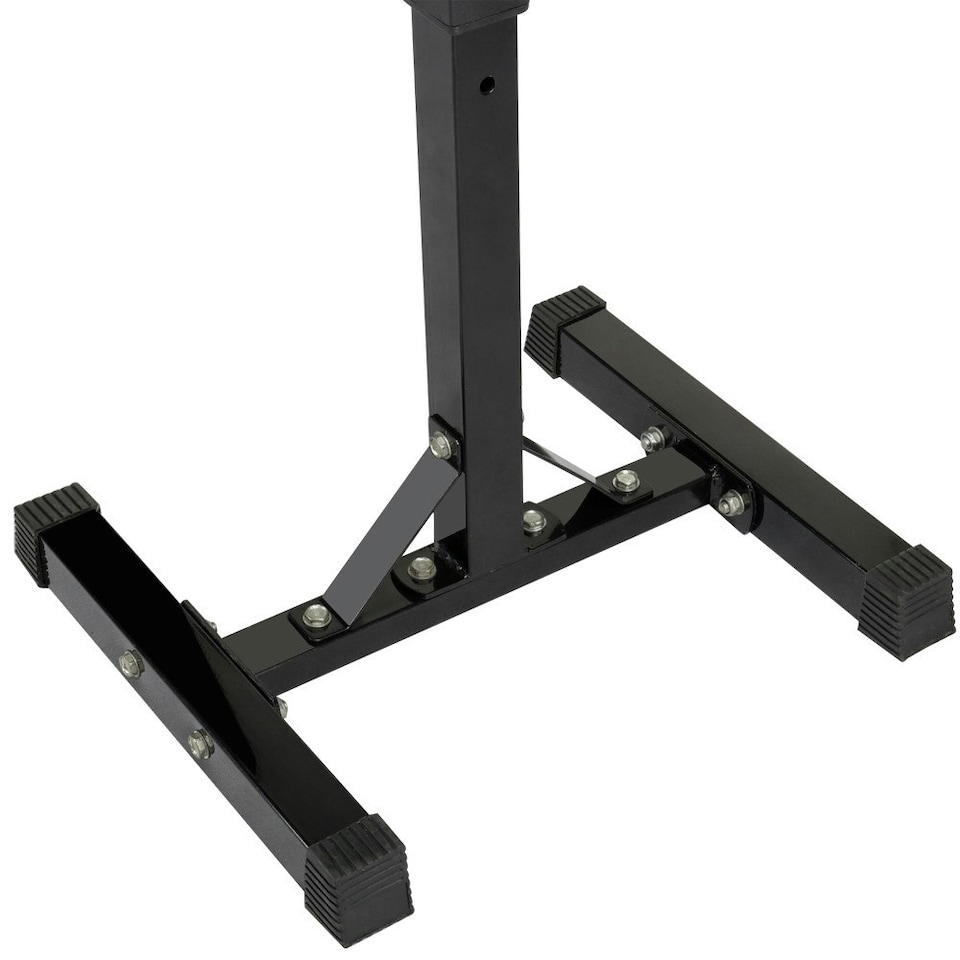 image 1 of Yaheetech Pair of Adjustable Squat Rack Black