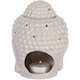 image 3 of Something Different Buddha Head Oil Burner - Grey - 10cm x 11cm x 10cm