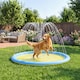 image 8 of PawHut 170cm Splash Pad Sprinkler for Pets Dog Pool Non-slip Outdoor Yellow