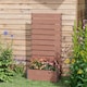image 9 of Outsunny Raised Garden Bed with Trellis and Drainage Hole, Planter Box Grey