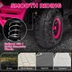 image 3 of AIYAPLAY 12V Kids Electric Ride on ATV, Battery Powered Quad Bike with 4 Suspension Wheels, Forward Reverse Function, Lights, Music, Storage Basket, for Ages 3-5 Years, Pink