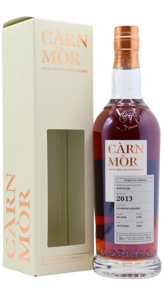 Highland Park - Whitlaw - Carn Mor Strictly Limited - Oloroso Sherry Cask Finish 2013 10 year old Whisky