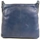 image 2 of Soft Premium Leather Shoulder / Cross Body Bag Blue | Teal Blue