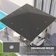 image 3 of Outsunny 3 x 3(m) Gazebo Canopy Replacement Cover with Drain Holes, Grey