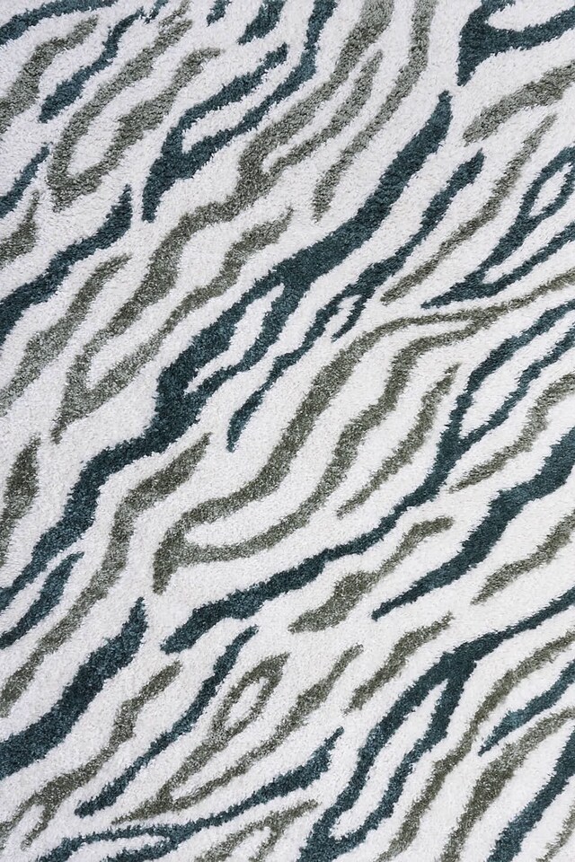 image 1 of The Rugs Moodi Collection Abstract Design Shaggy Soft High Pile Living Room Floor Rug and Runner