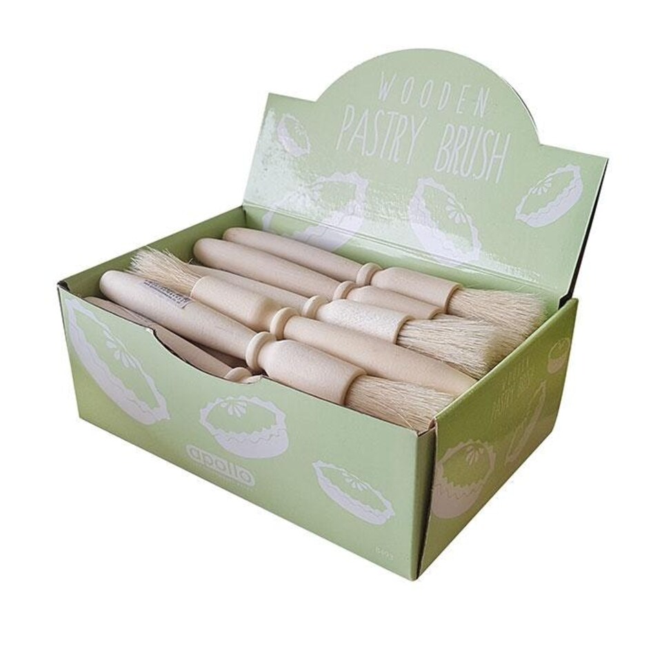 Wooden Pastry Brush Display 24pk - One Colour - One Size