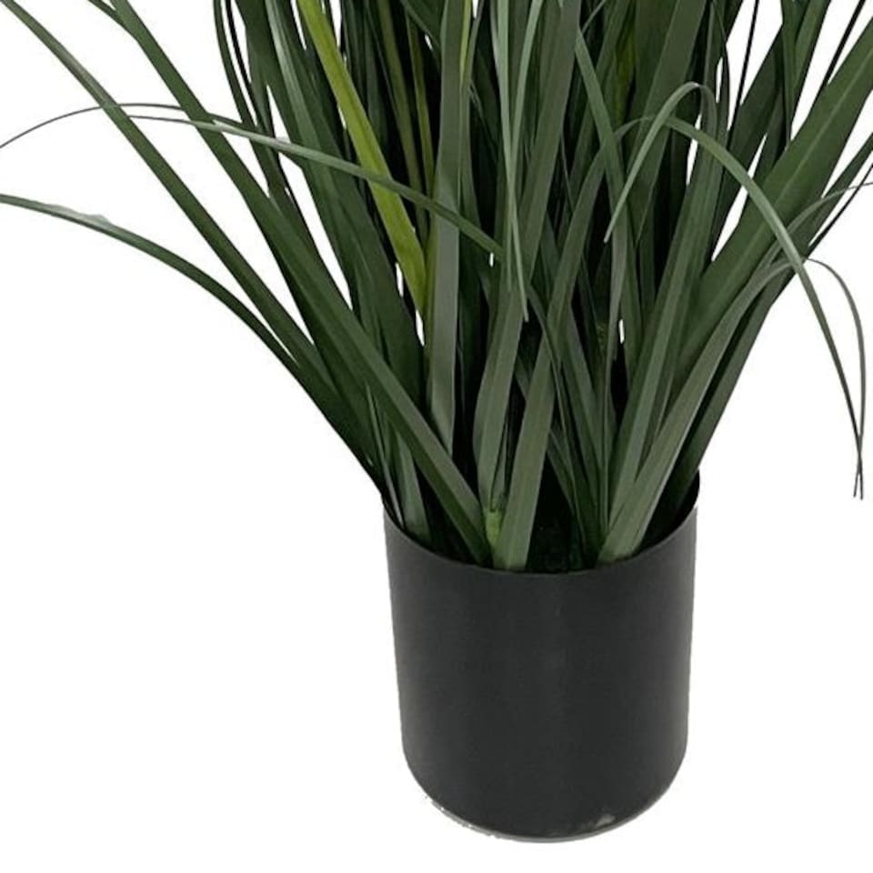 image 1 of 95cm Artificial Grass Plant Potted with Flower Detail
