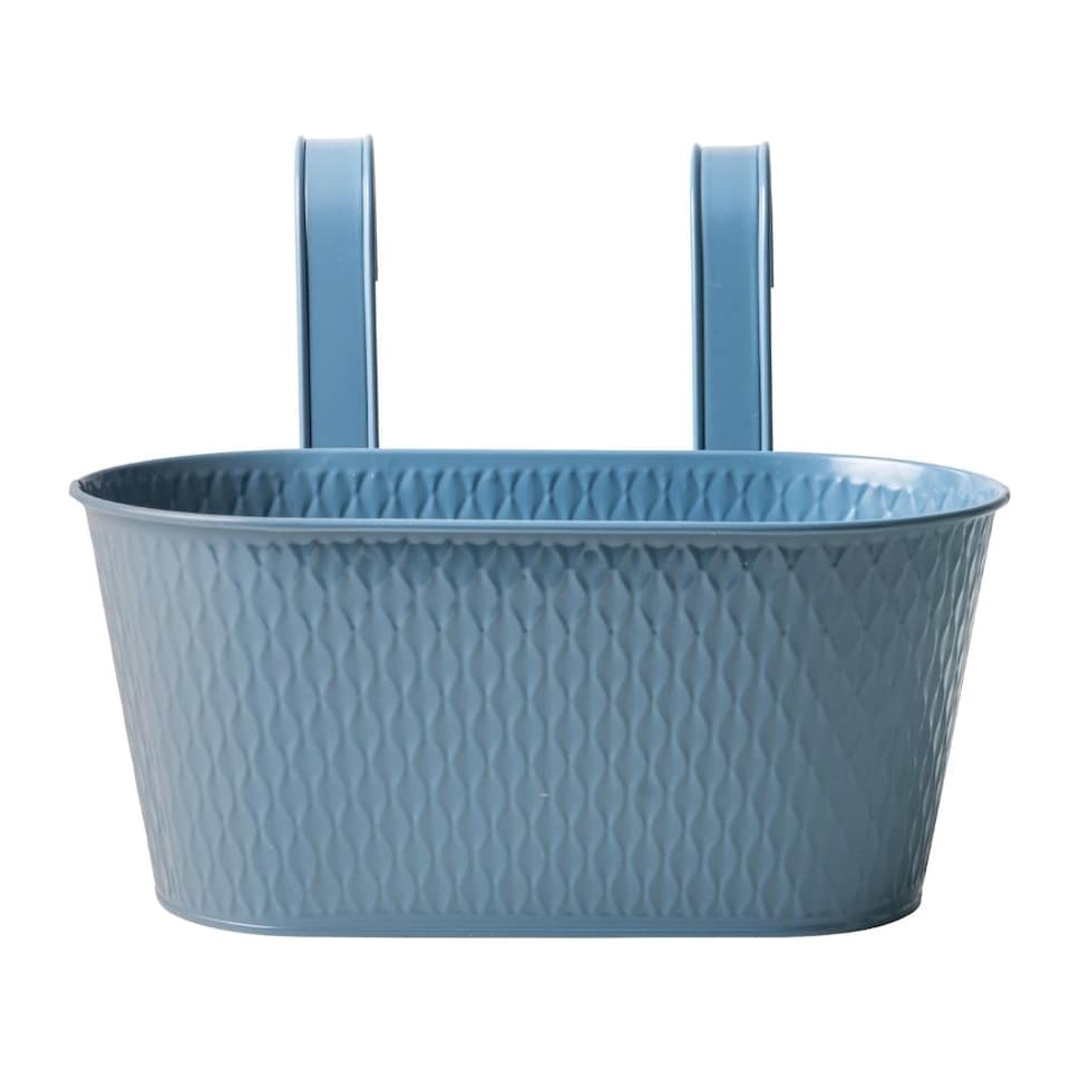 FabFinds Over Fence Diamond Planter Blue 26.5cm