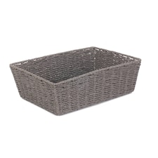 Extra Large Grey Paper Rope Serving Tray | Grey | Grey | Extra Large