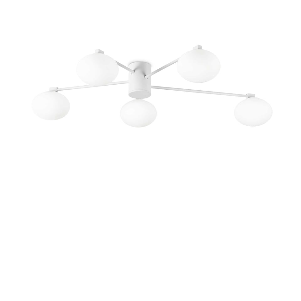 Hermes 5 Light 90cm Globe Ceiling Light White