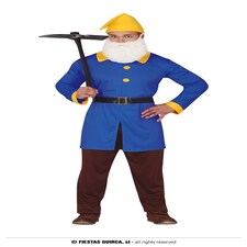 Fancy Dress Adult Gnome Blue - L
