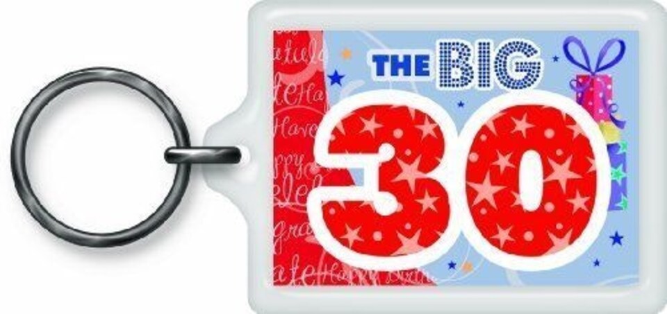 image 1 of The Big 30 Sentimental Keyring - Birthday Gift