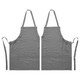 image 1 of Nicola Spring Cotton Kitchen Bib Aprons - One Size - Grey - Pack of 2