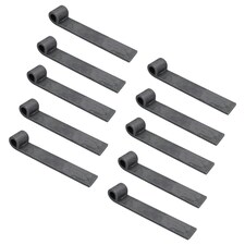 Trailer Truck Tailgate Strap Hinge Self Colour 12.5mm Pin Weld On 150mm 10pc | Grey