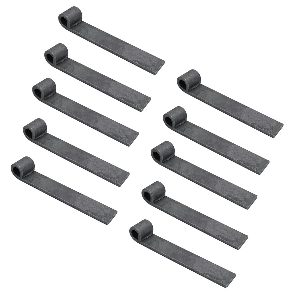 image 1 of Trailer Truck Tailgate Strap Hinge Self Colour 12.5mm Pin Weld On 150mm 10pc | Grey