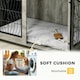 image 5 of PawHut Dog Crate Furniture, End Table for Extra Large Dogs w/ Cushion