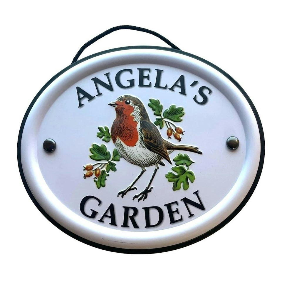 Decorative Bird Garden Sign - Angela