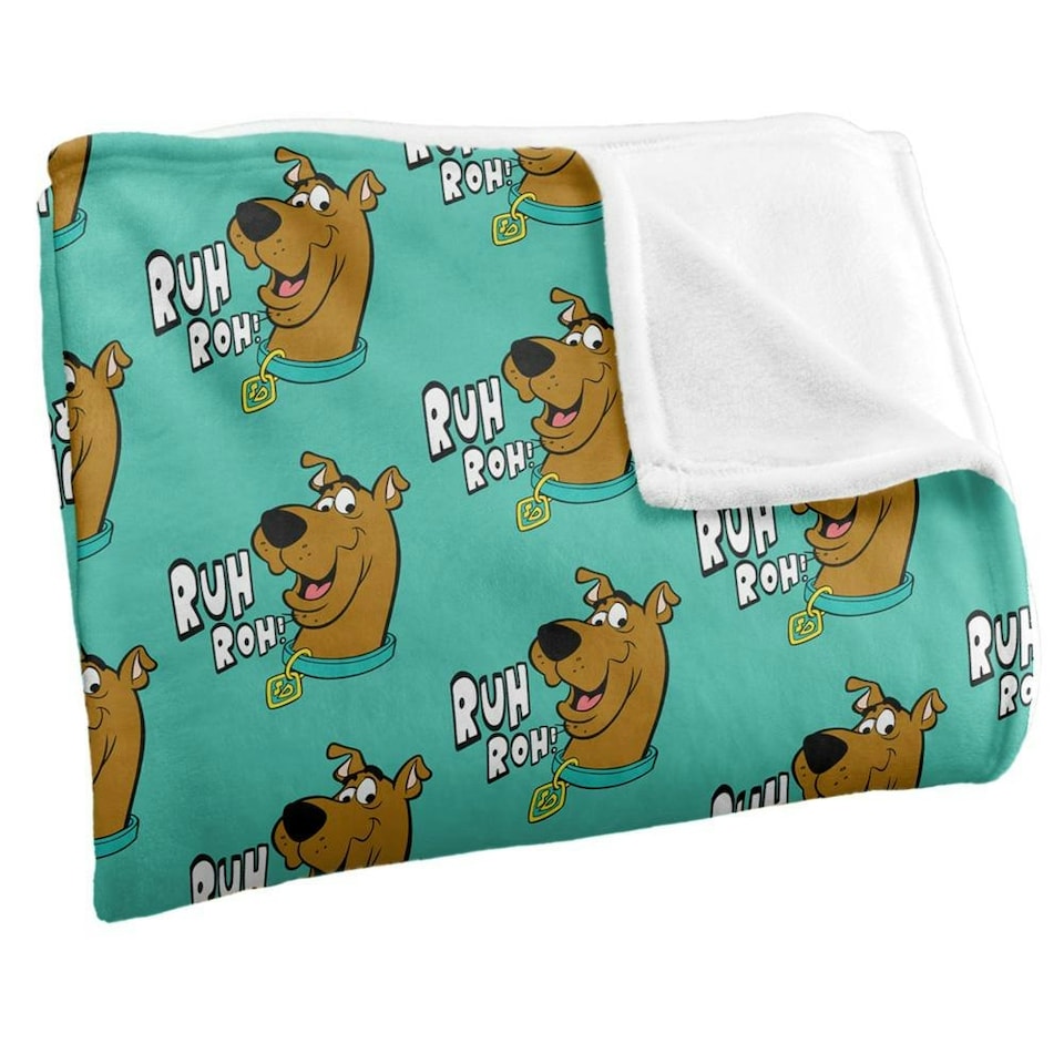 image 1 of Scooby Doo Repeat Print Blanket - Multicoloured - One Size