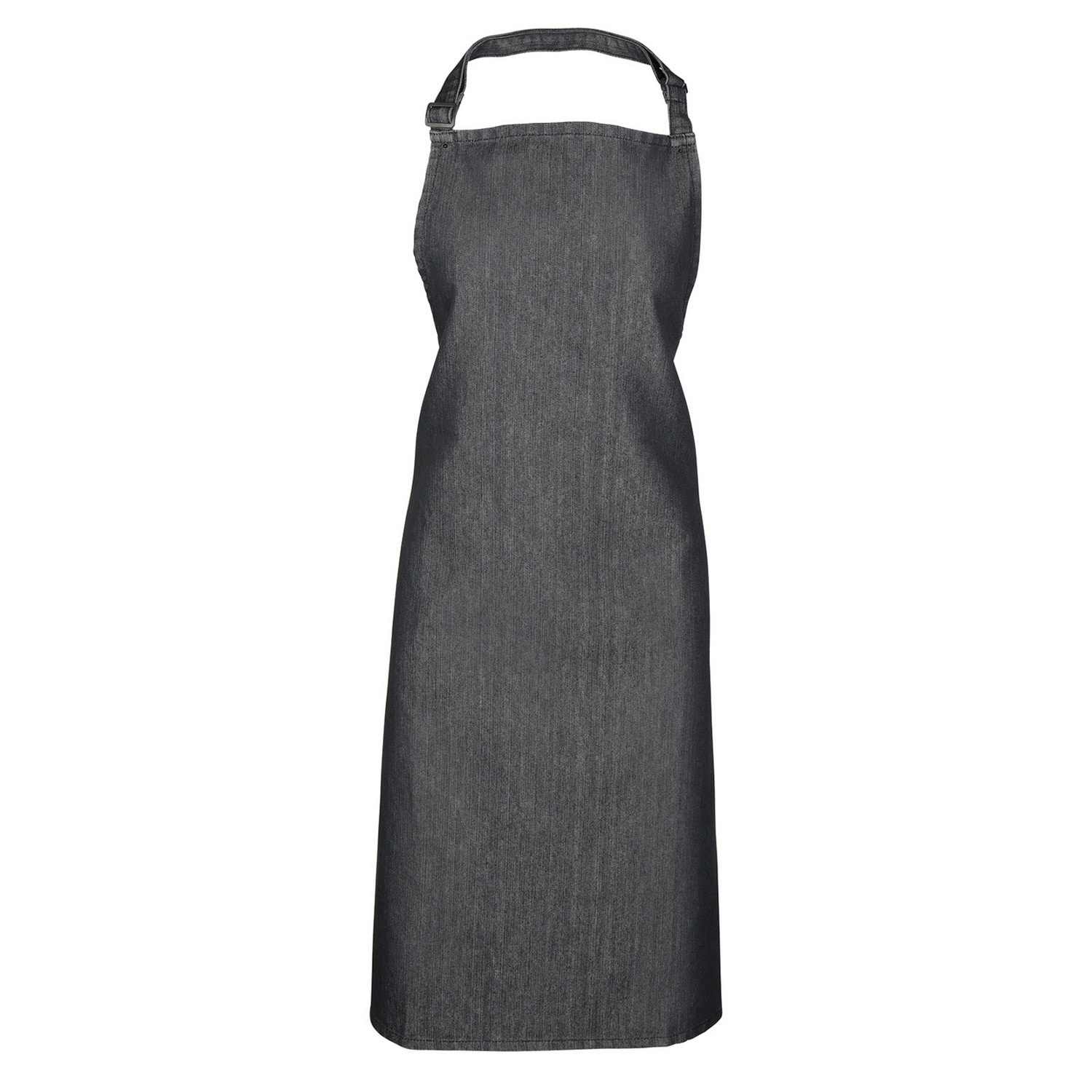 Premier Unisex Adult Plain Apron Black Black Denim One Size 1