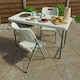 image 4 of Home Vida Folding Table, 4ft & Set of 2 Folding Chairs