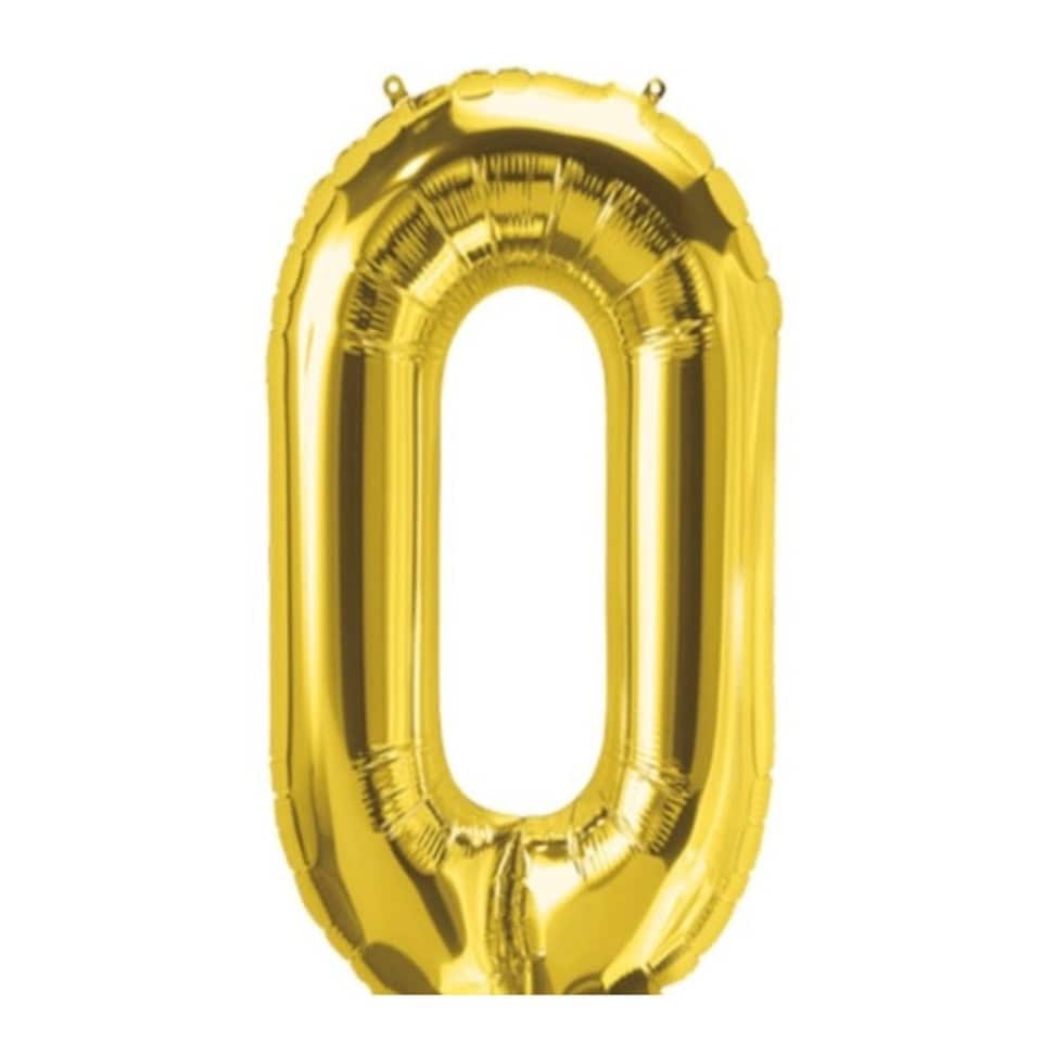 NorthStar 0 Foil Balloon - Gold - One Size