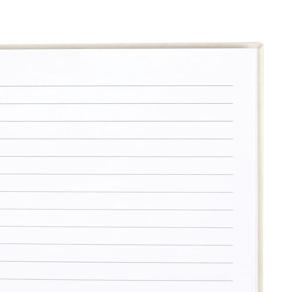 image 1 of Something Different Moon Phases Velvet A5 Notebook - White/Gold - One Size