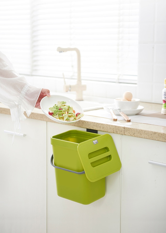 image 1 of Puro Hanging Compost Caddy 3L | Green | Lime | 3L
