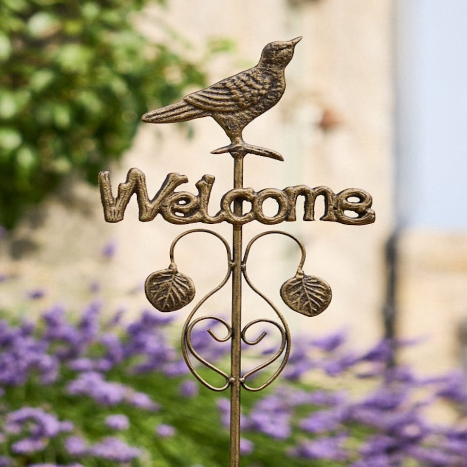 image 1 of Standing Welcome Garden Stake