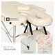 image 8 of Massage Table Set Massage Bench Massage Table Massage Bed Cosmetic Lounger Bag Bolsters Head And Armrests | Cream | beige | 1