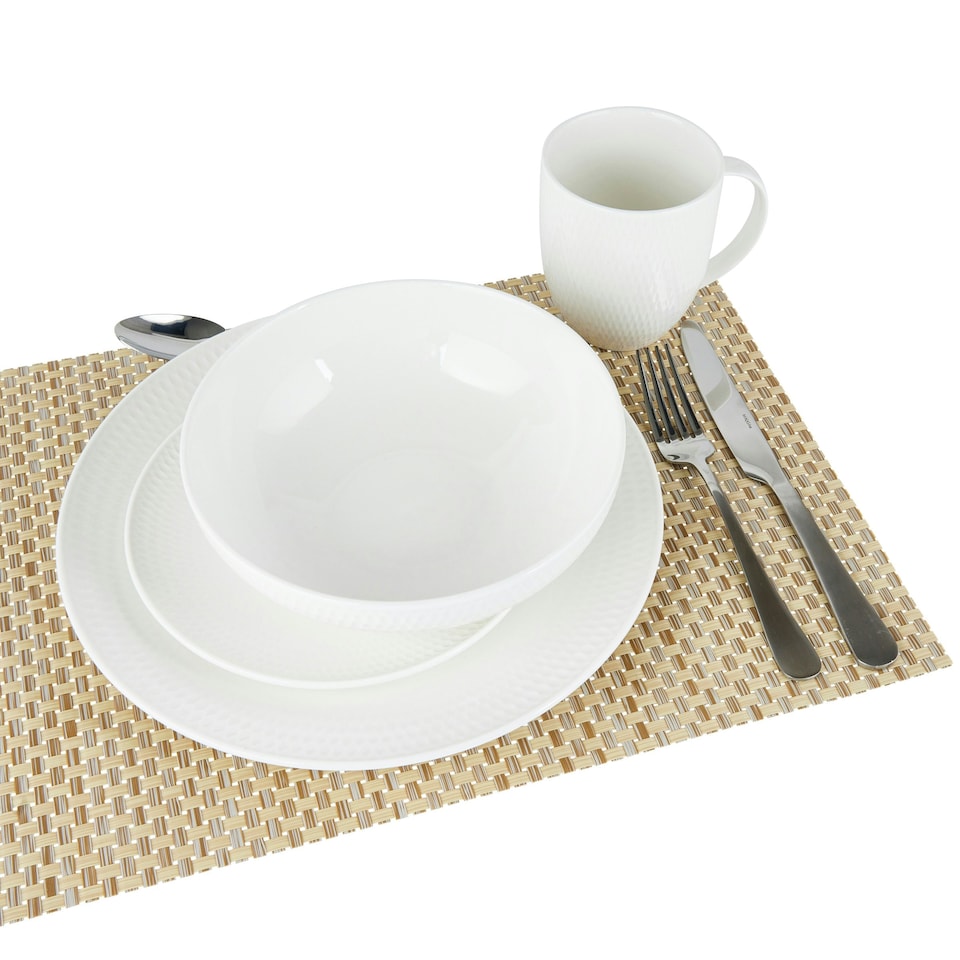 image 1 of Maxwell & Williams Dinner Set White Porcelain 16 Piece
