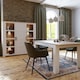 image 5 of Bohol Large Display Cabinet inc. 4x LED Lights in Riviera Oak/White