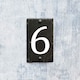 image 5 of Nicola Spring Slate House Sign - 9 x 14.5cm - Number 6