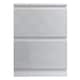 image 3 of FWStyle Stora 2 Drawer Bedside Cabinet - White Gloss Front