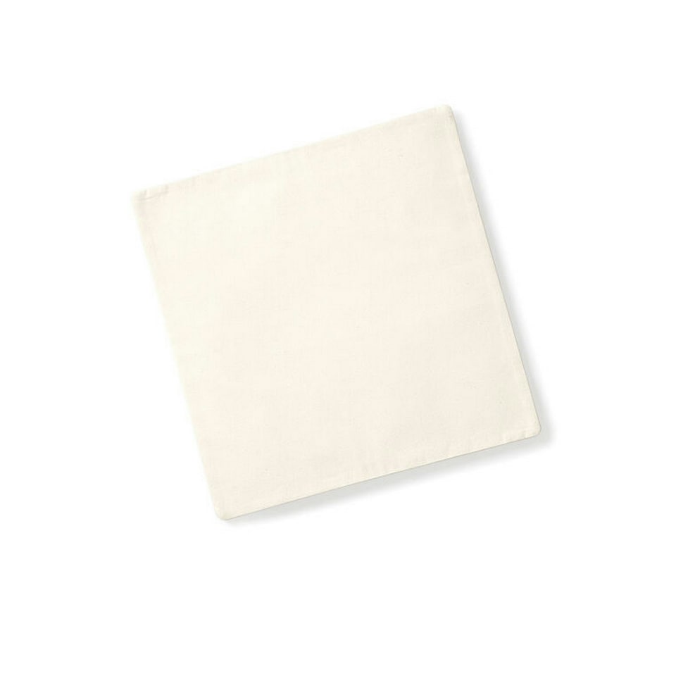 image 1 of Westford Mill Fairtrade Cushion Cover - Natural - 40cm x 40cm
